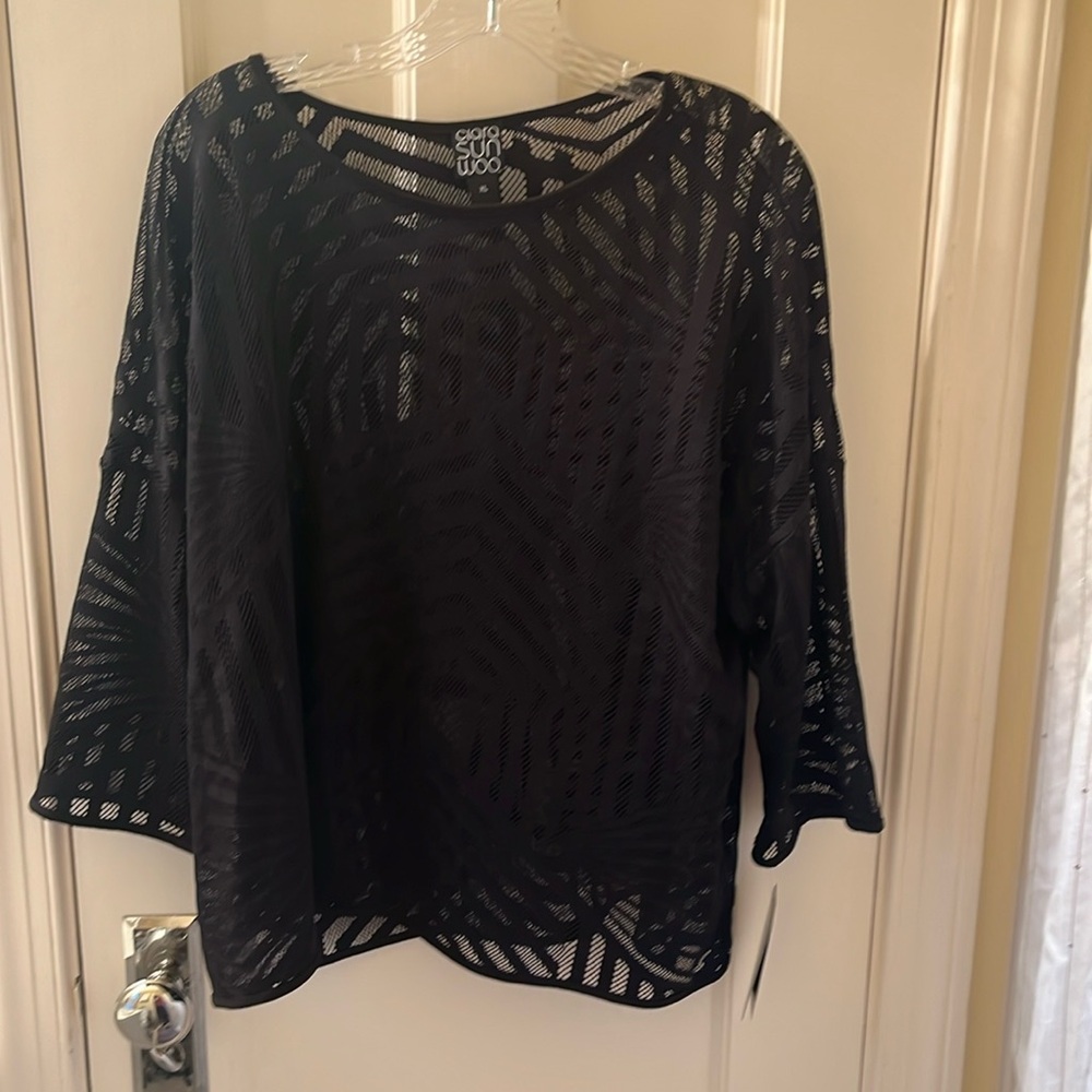Clara Sun Woo NWT soft black top XL